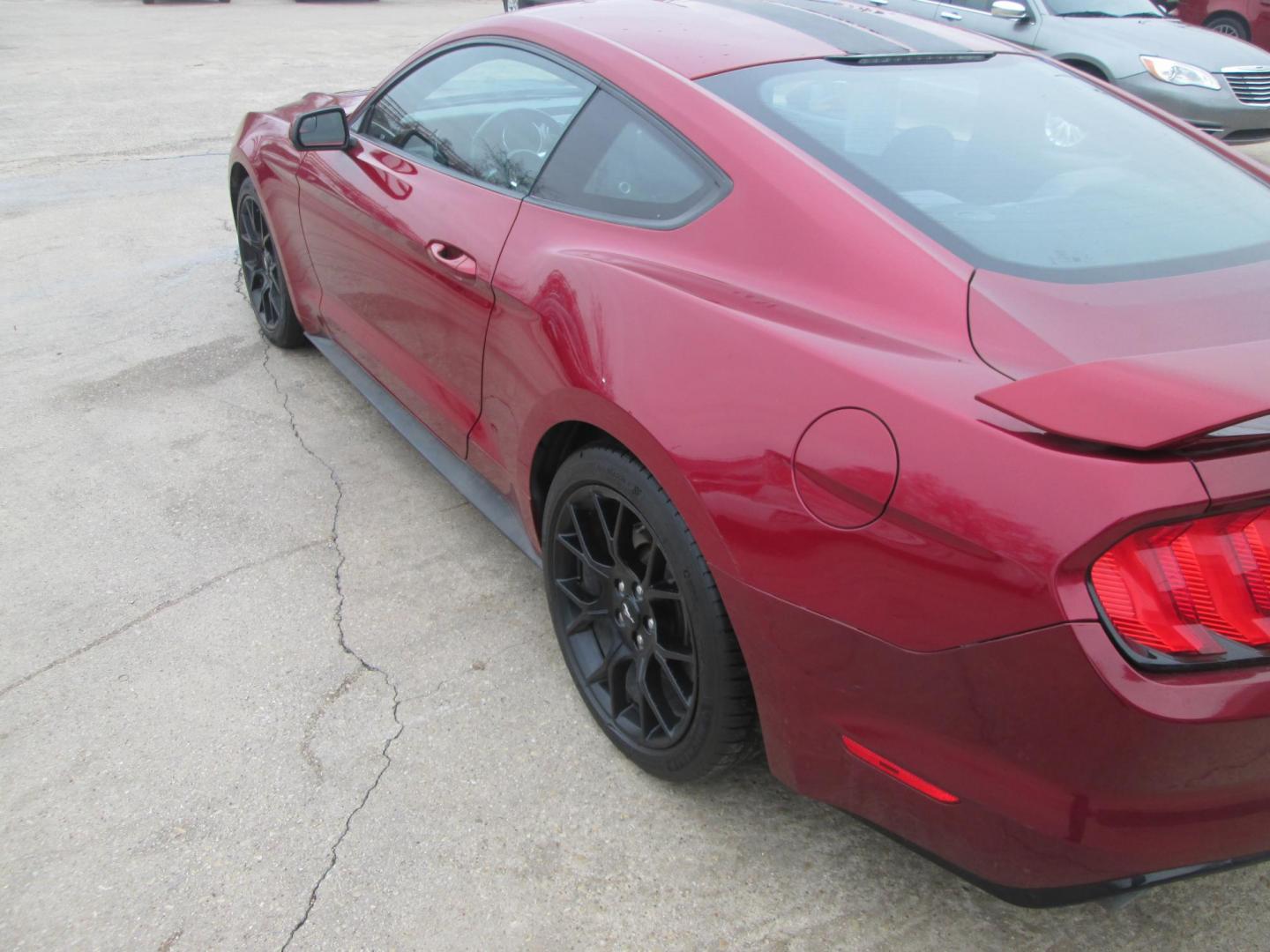 2018 RED Ford Mustang EcoBoost Coupe (1FA6P8TH9J5) with an 2.3L L4 DOHC 16V engine, located at 1815 NE 28th St., Fort Worth, TX, 76106, (817) 625-6251, 32.795582, -97.333069 - Photo#6