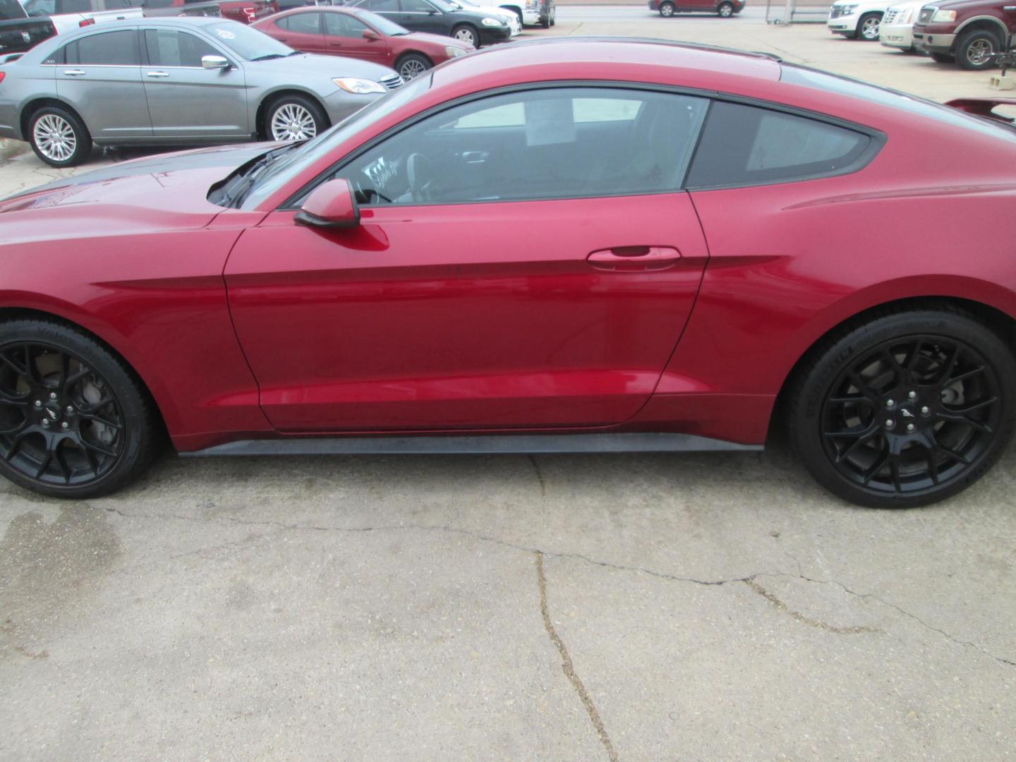 2018 RED Ford Mustang EcoBoost Coupe (1FA6P8TH9J5) with an 2.3L L4 DOHC 16V engine, located at 1815 NE 28th St., Fort Worth, TX, 76106, (817) 625-6251, 32.795582, -97.333069 - Photo#7